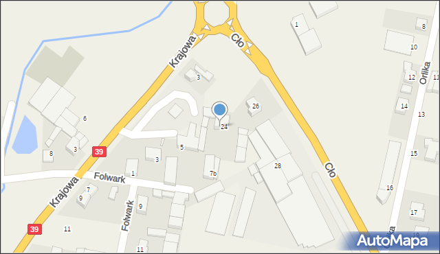 Mroczeń, Folwark, 7a, mapa Mroczeń