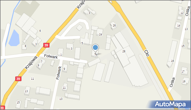 Mroczeń, Folwark, 7b, mapa Mroczeń