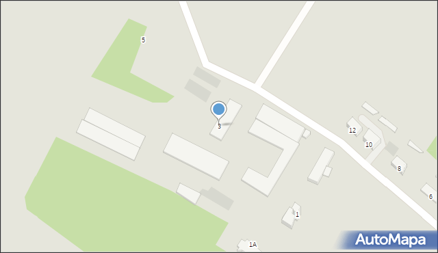 Myszków, Folwarczna, 3, mapa Myszków