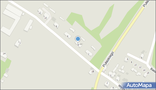 Myszków, Folwarczna, 4, mapa Myszków