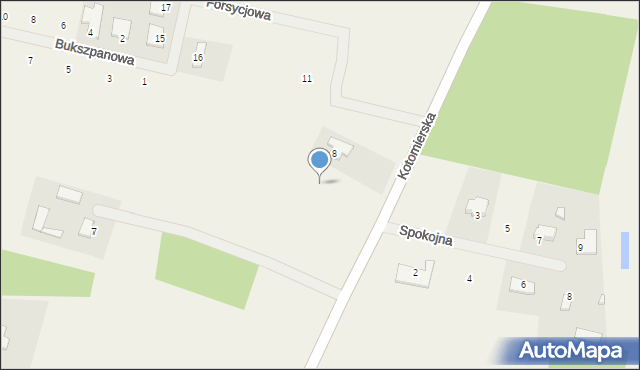 Nekla, Forsycjowa, 6, mapa Nekla