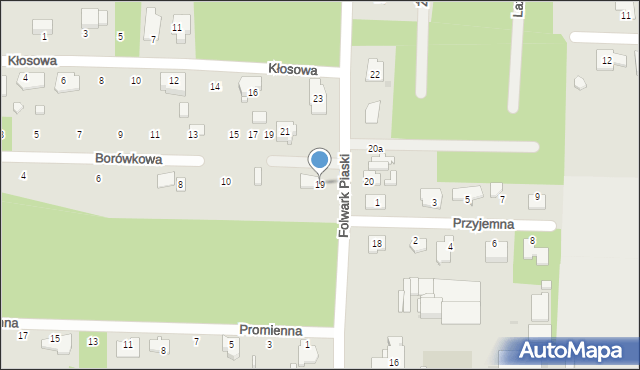 Ostrowiec Świętokrzyski, Folwark Piaski, 19, mapa Ostrowiec Świętokrzyski