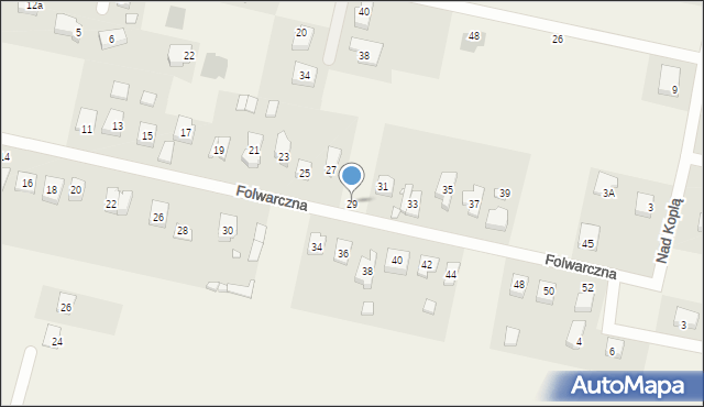 Paczkowo, Folwarczna, 29, mapa Paczkowo