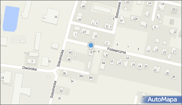 Paczkowo, Folwarczna, 4, mapa Paczkowo