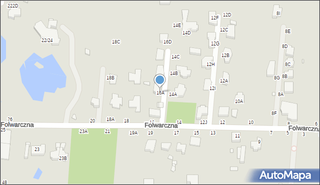 Piotrków Trybunalski, Folwarczna, 16A, mapa Piotrków Trybunalski