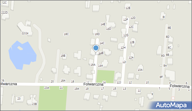 Piotrków Trybunalski, Folwarczna, 16B, mapa Piotrków Trybunalski