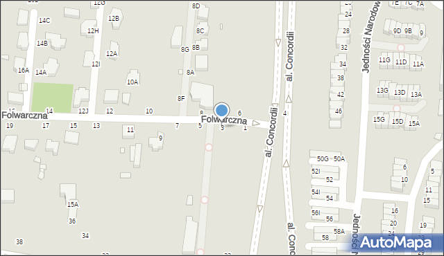 Piotrków Trybunalski, Folwarczna, 3, mapa Piotrków Trybunalski