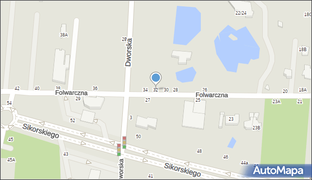 Piotrków Trybunalski, Folwarczna, 32, mapa Piotrków Trybunalski