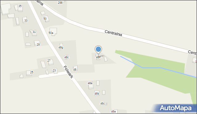 Połomia, Folwark, 48F, mapa Połomia