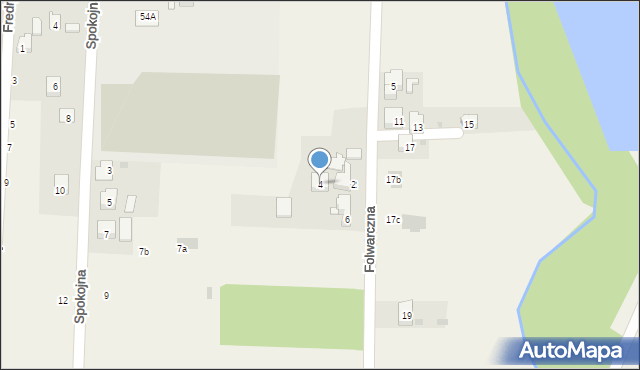 Przecieszyn, Folwarczna, 4, mapa Przecieszyn