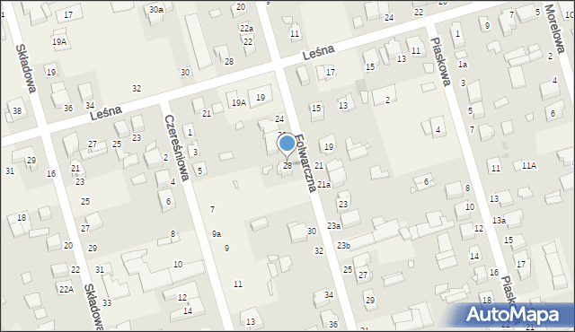 Przeźmierowo, Folwarczna, 28, mapa Przeźmierowo