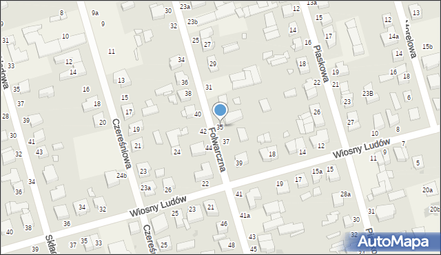 Przeźmierowo, Folwarczna, 35, mapa Przeźmierowo