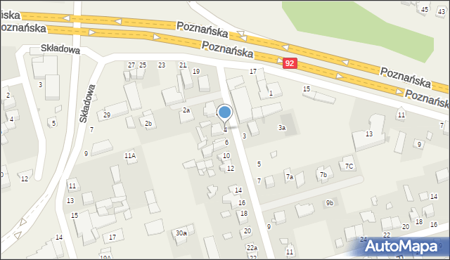 Przeźmierowo, Folwarczna, 4, mapa Przeźmierowo