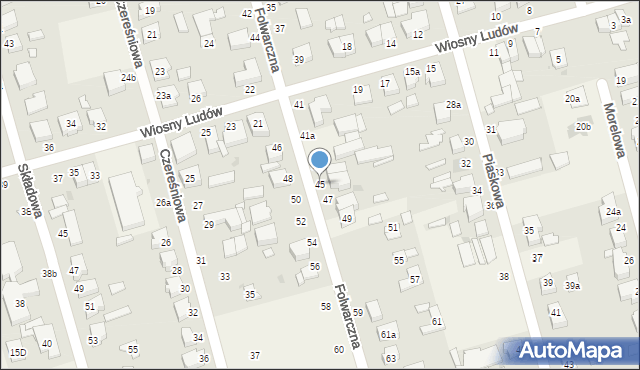 Przeźmierowo, Folwarczna, 45, mapa Przeźmierowo