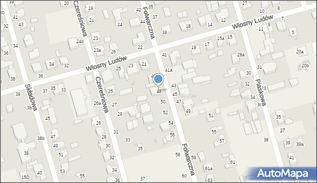 Przeźmierowo, Folwarczna, 48, mapa Przeźmierowo