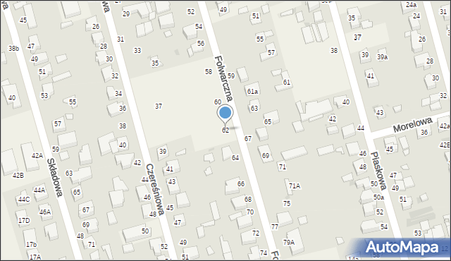 Przeźmierowo, Folwarczna, 62, mapa Przeźmierowo