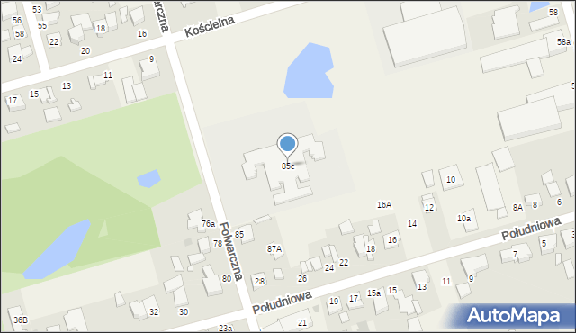 Przeźmierowo, Folwarczna, 85c, mapa Przeźmierowo