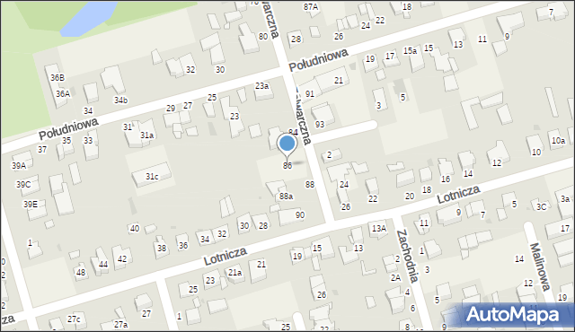 Przeźmierowo, Folwarczna, 86, mapa Przeźmierowo