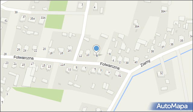 Pysznica, Folwarczna, 8, mapa Pysznica
