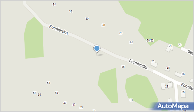 Radom, Formierska, 41, mapa Radomia