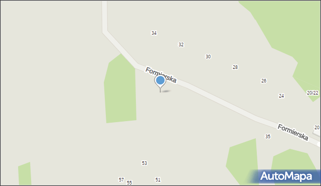 Radom, Formierska, 49, mapa Radomia