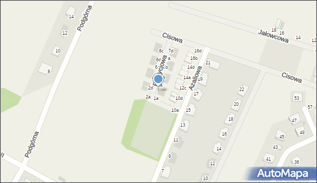 Radwanice, Forsycjowa, 1d, mapa Radwanice