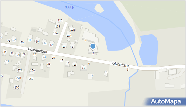 Rogóźno, Folwarczna, 4, mapa Rogóźno