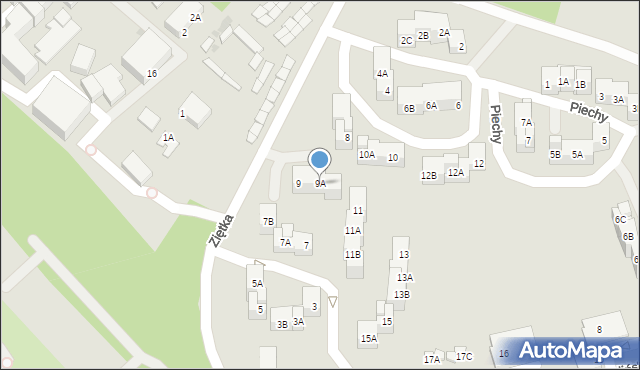 Ruda Śląska, Fojkisa Walentego, 9A, mapa Rudy Śląskiej