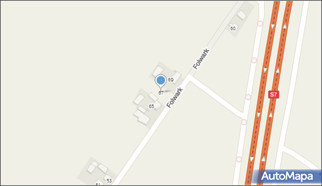 Sieciechowice, Folwark, 67, mapa Sieciechowice