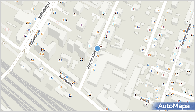 Siedlce, Formińskiego Józefa, 29, mapa Siedlce