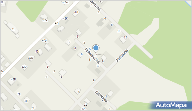 Składowice, Folwarczna, 7, mapa Składowice