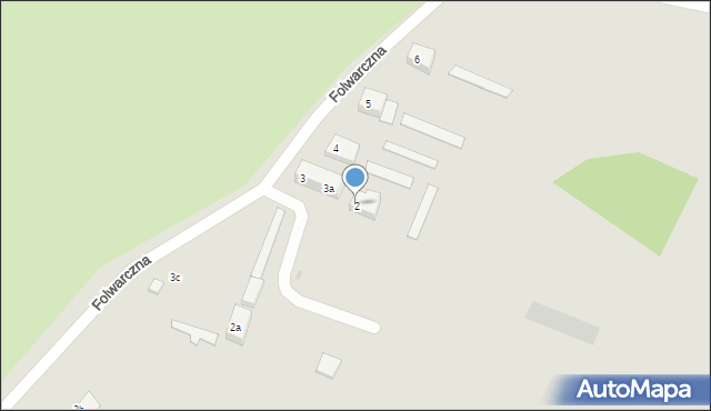 Słubice, Folwarczna, 2, mapa Słubice