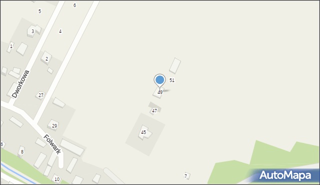 Stary Kraszew, Folwark, 49, mapa Stary Kraszew