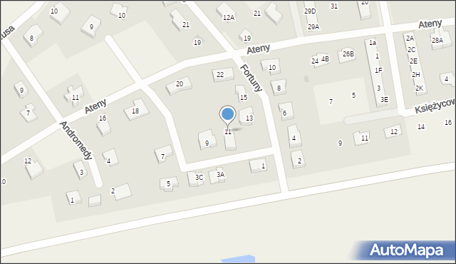 Straszyn, Fortuny, 11, mapa Straszyn