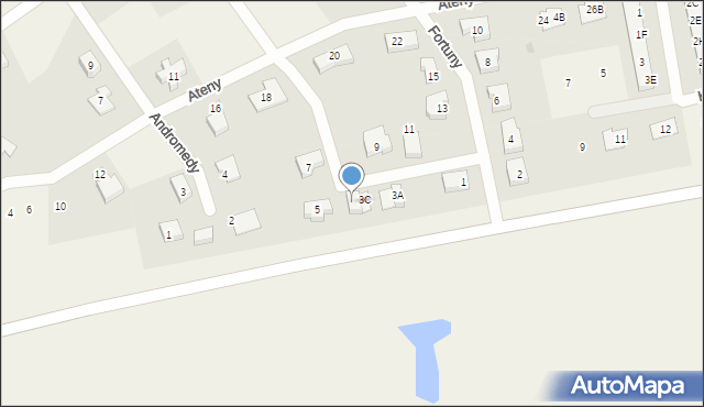 Straszyn, Fortuny, 3D, mapa Straszyn