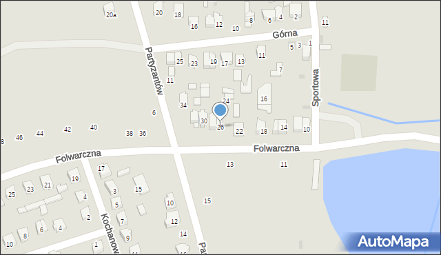 Szydłowiec, Folwarczna, 26, mapa Szydłowiec