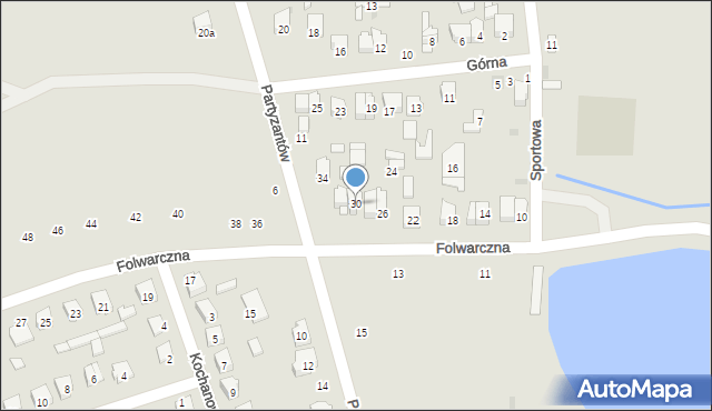 Szydłowiec, Folwarczna, 30, mapa Szydłowiec