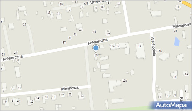 Turek, Folwarczna, 10, mapa Turka