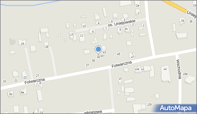 Turek, Folwarczna, 41, mapa Turka