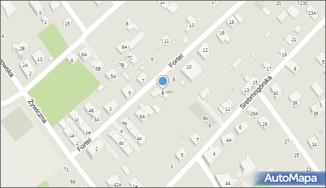 Warszawa, Fortel, 6, mapa Warszawy