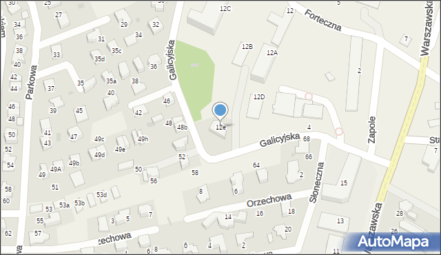 Węgrzce, Forteczna, 12e, mapa Węgrzce