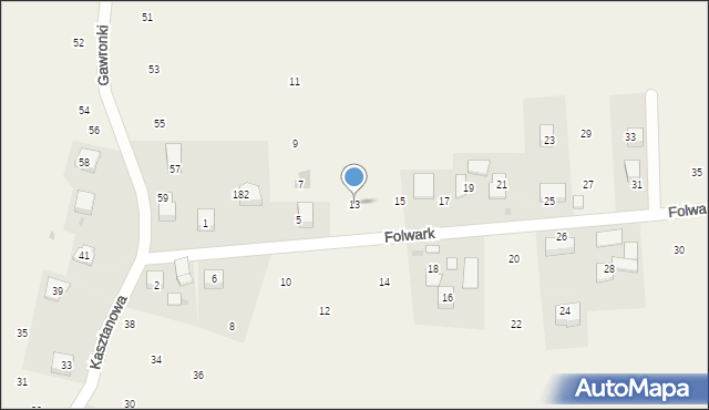 Wilków, Folwark, 13, mapa Wilków