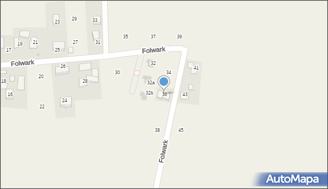 Wilków, Folwark, 36, mapa Wilków