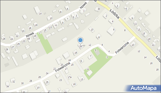 Witobel, Folwarczna, 14, mapa Witobel