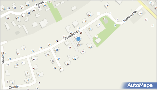 Witobel, Folwarczna, 17a, mapa Witobel