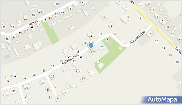 Witobel, Folwarczna, 9, mapa Witobel