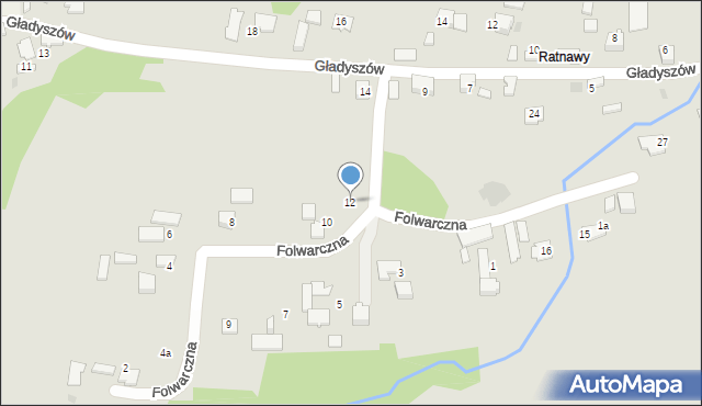 Wojnicz, Folwarczna, 12, mapa Wojnicz