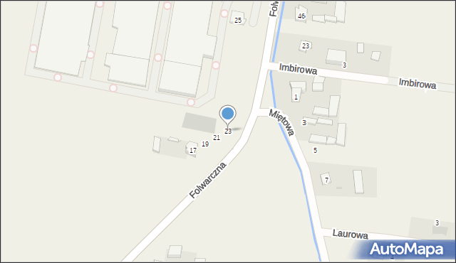 Wronowice, Folwarczna, 23, mapa Wronowice