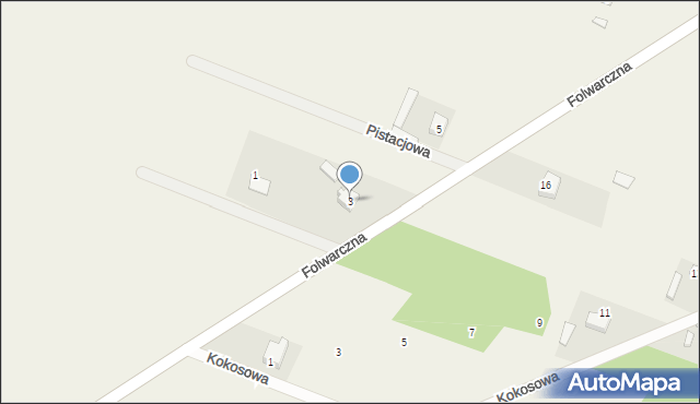 Wronowice, Folwarczna, 3, mapa Wronowice