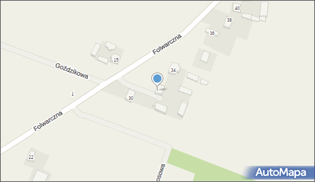 Wronowice, Folwarczna, 32, mapa Wronowice